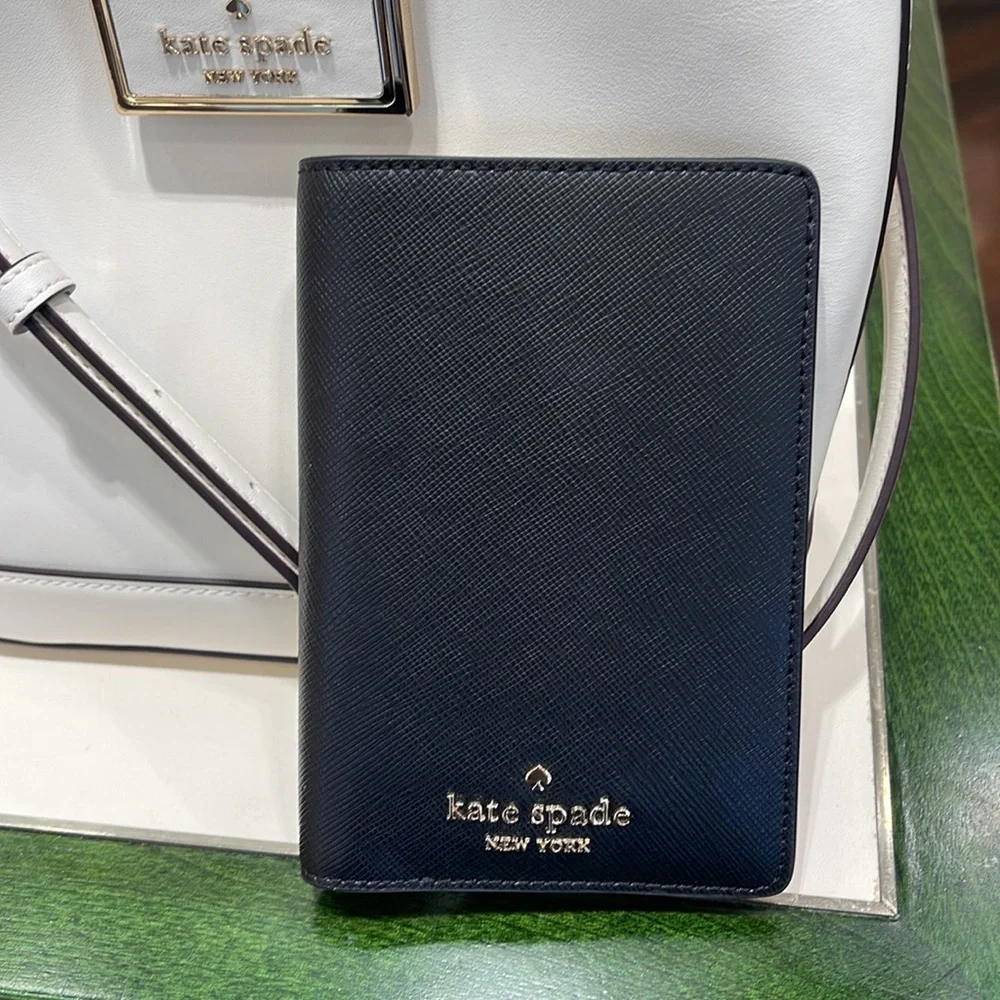 Kate Spade Madison Leather Passport Holder, Crush Proof, Black
NWT - Picture 7 of 16